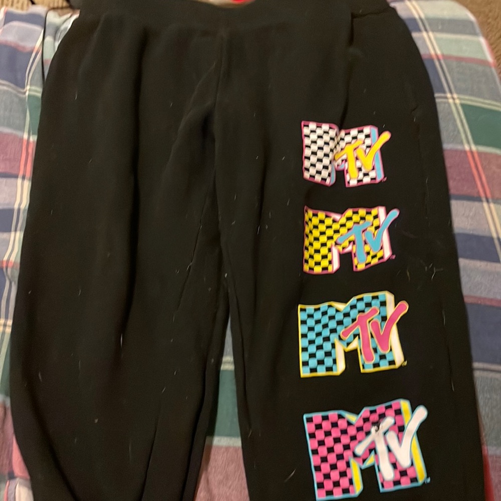 Old/Used black MTV sweats